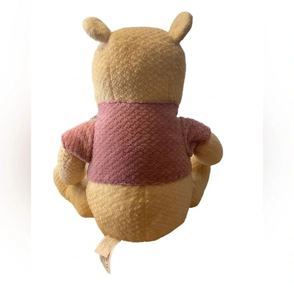 VINTAGE THE DISNEY STORE STUFFED PLUSH CHENILLE WINNIE THE POOH PINK VES… - Picture 3 of 6